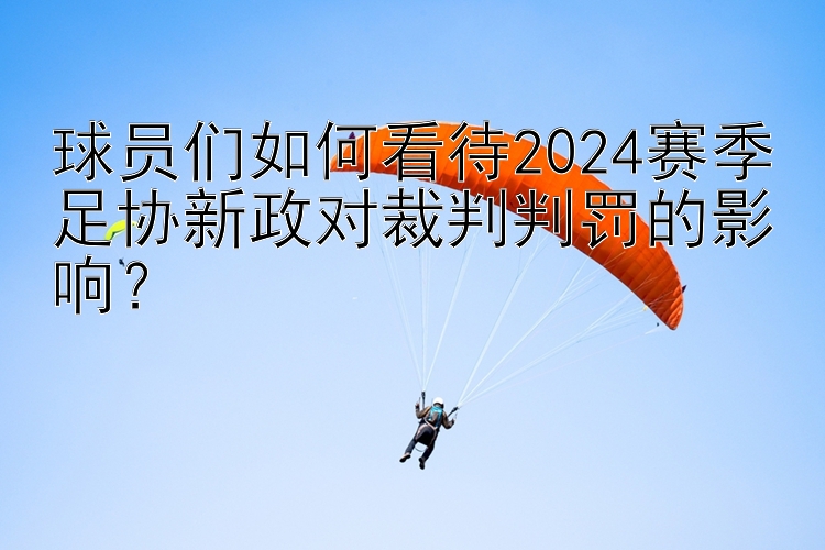 球员们如何看待2024赛季足协新政对裁判判罚的影响？