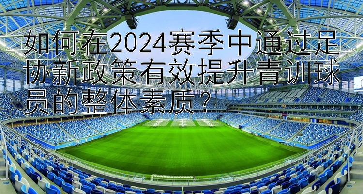 如何在2024赛季中通过足协新政策有效提升青训球员的整体素质？