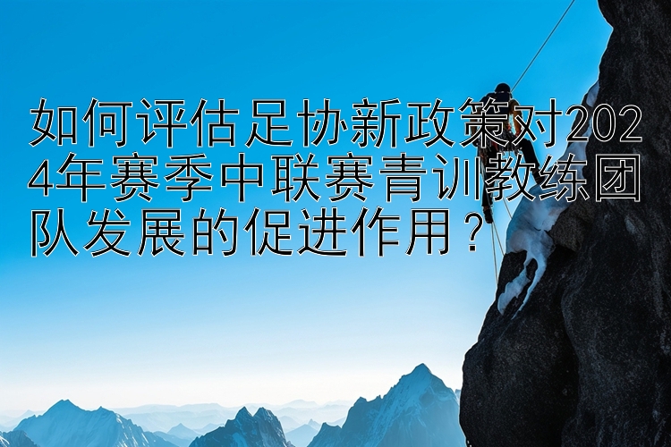 如何评估足协新政策对2024年赛季中联赛青训教练团队发展的促进作用？