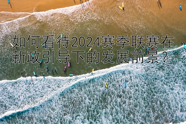 如何看待2024赛季联赛在新政引导下的发展前景？